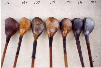 Woods. Wooden Shaft Golf Clubs and Collectibles, Antique Golf Balls and golf collectables.