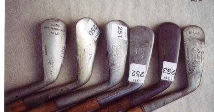 Wooden Shaft Golf Clubs and Collectibles, Antique Golf Balls and golf collectables.