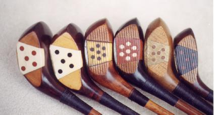 Wooden Shaft Golf Clubs and Collectibles, Antique Golf Balls and golf collectables.