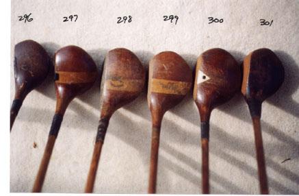 Woods, Wooden Shaft Golf clubs and collectibles, wood shafted hickory golf collectables