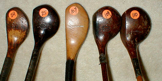 Gifts for the Golfer! Golf Gifts. Wooden Shaft Golf Clubs and Collectibles, Antique Golf Balls and golf collectables. 