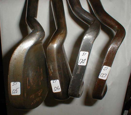 Gifts for the Golfer! Golf Gifts. Wooden Shaft Golf Clubs and Collectibles, Antique Golf Balls and golf collectables.  Hickory Golf Clubs - Great artifacts for interior decorating! Rare coins on ebay.  Gofl clubs.