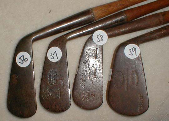 Gifts for the Golfer! Golf Gifts. Wooden Shaft Golf Clubs and Collectibles, Antique Golf Balls and golf collectables.  Hickory Golf Clubs - Great artifacts for interior decorating! Rare coins on ebay.  Gofl clubs.