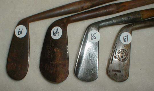 Gifts for the Golfer! Golf Gifts. Wooden Shaft Golf Clubs and Collectibles, Antique Golf Balls and golf collectables.  Hickory Golf Clubs - Great artifacts for interior decorating! Rare coins on ebay.  Gofl clubs.