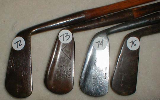 Gifts for the Golfer! Golf Gifts. Wooden Shaft Golf Clubs and Collectibles, Antique Golf Balls and golf collectables.  Hickory Golf Clubs - Great artifacts for interior decorating! Rare coins on ebay.  Gofl clubs.