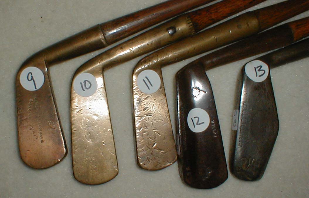 old wooden golf clubs
