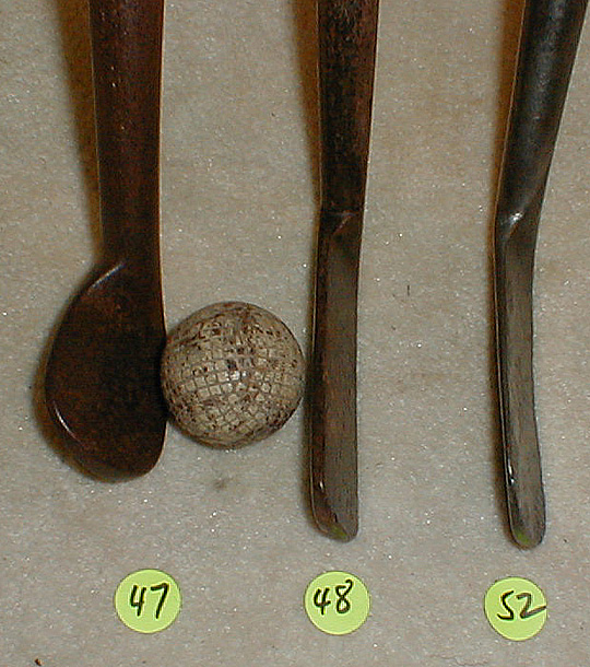 Gifts for the Golfer! Golf Gifts. Wooden Shaft Golf Clubs and Collectibles, Antique Golf Balls and golf collectables. 