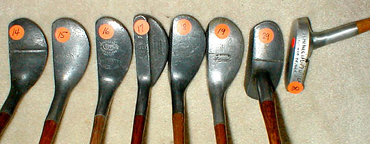 Gifts for the Golfer! Golf Gifts. Wooden Shaft Golf Clubs and Collectibles, Antique Golf Balls and golf collectables. 