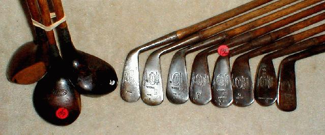 Gifts for the Golfer! Golf Gifts. Wooden Shaft Golf Clubs and Collectibles, Antique Golf Balls and golf collectables. 