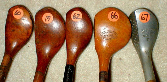 Gifts for the Golfer! Golf Gifts. Wooden Shaft Golf Clubs and Collectibles, Antique Golf Balls and golf collectables.  Great artifacts for interior decorating!