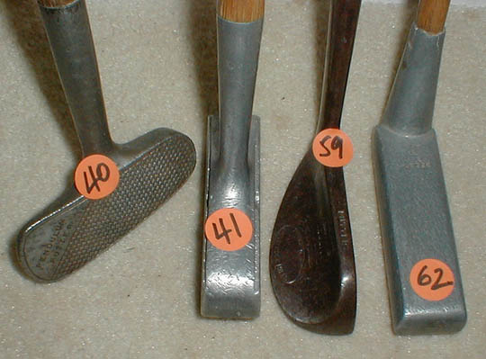 Gifts for the Golfer! Golf Gifts. Wooden Shaft Golf Clubs and Collectibles, Antique Golf Balls and golf collectables.  Hickory Golf Clubs - Great artifacts for interior decorating!