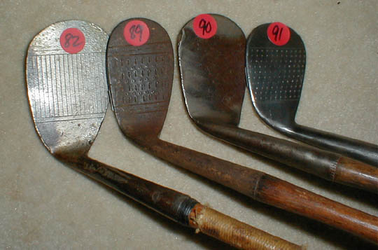 Gifts for the Golfer! Golf Gifts. Wooden Shaft Golf Clubs and Collectibles, Antique Golf Balls and golf collectables.  Hickory Golf Clubs - Great artifacts for interior decorating! Rare coins