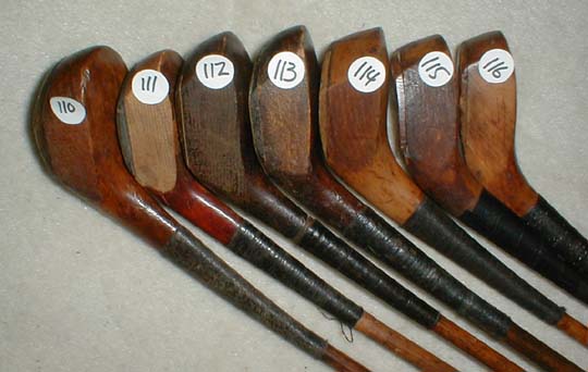 Gifts for the Golfer! Golf Gifts. Wooden Shaft Golf Clubs and Collectibles, Antique Golf Balls and golf collectables.  Hickory Golf Clubs - Great artifacts for interior decorating! Rare coins