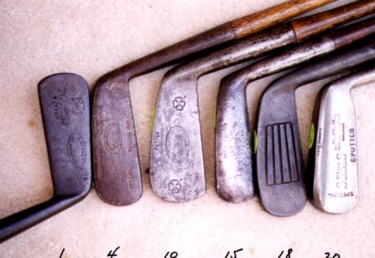 Wooden Shafted Golf Clubs & Golf Collectibles Made in America