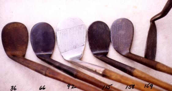 Scottish Wooden Shafted Golf Clubs & Golf Collectibles, wood shafted putters, hickory shafts, antique golf clubs, niblicks, mashies
