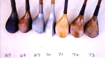 golf woods - wooden shafted golf clubs and collectibles