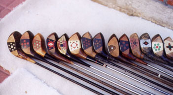 Pretty face woods - wooden shafted golf clubs and collectibles