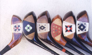 Pretty face woods - wooden shafted golf clubs and collectibles