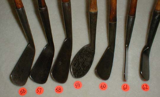 Gifts for the Golfer! Golf Gifts. Wooden Shaft Golf Clubs and Collectibles, Antique Golf Balls and golf collectables.  Hickory Golf Clubs - Great artifacts for interior decorating! Rare coins on ebay.  Gofl clubs.