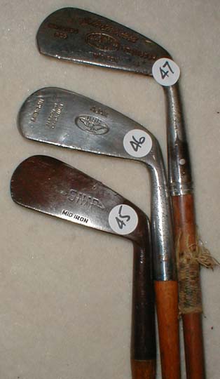 Gifts for the Golfer! Golf Gifts. Wooden Shaft Golf Clubs and Collectibles, Antique Golf Balls and golf collectables.  Hickory Golf Clubs - Great artifacts for interior decorating! Rare coins on ebay.  Gofl clubs.