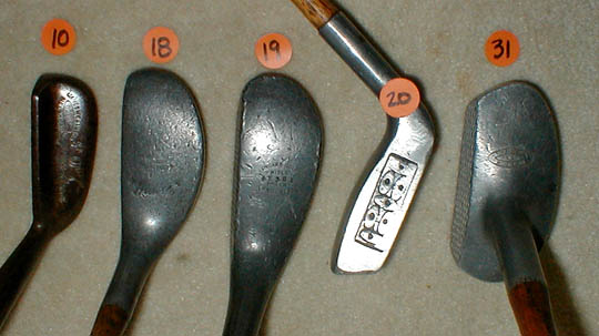 Gifts for the Golfer! Golf Gifts. Wooden Shaft Golf Clubs and Collectibles, Antique Golf Balls and golf collectables. 