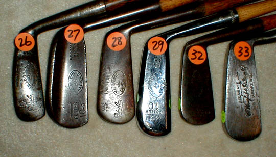 Gifts for the Golfer! Golf Gifts. Wooden Shaft Golf Clubs and Collectibles, Antique Golf Balls and golf collectables. 