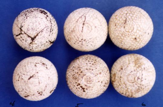 Wooden Shafted Golf Clubs & Golf Collectibles, wood shafted putters, hickory shafts, antique golf clubs, golf balls, bramble, gutta percha